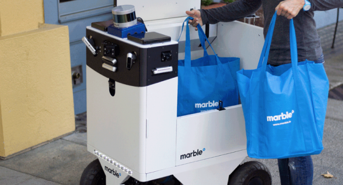 Marble delivery robot