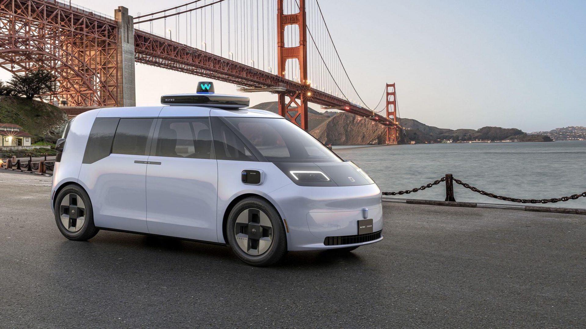 Waymo Zeekr autonomous ride-hailing vehicle