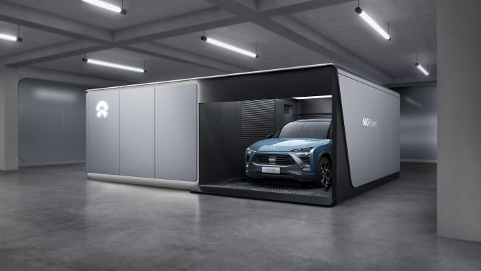 NIO battery swap station