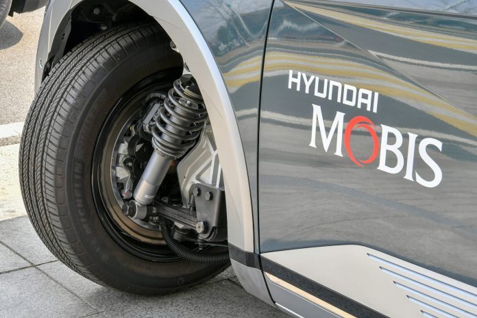 Hyundai Mobis’s in-wheel system is equipped in the e-corner system