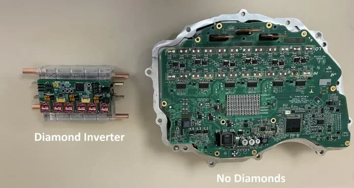 Diamond Foundry's electric-car inverter is six times more compact than that of a Tesla 3