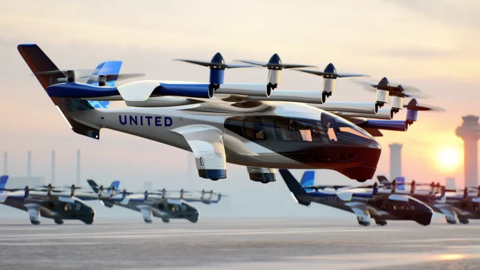 United Airlines and Archer Commercial Electric Air Taxi drone uam evtol