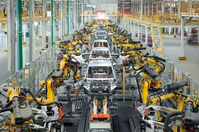 BYD production line