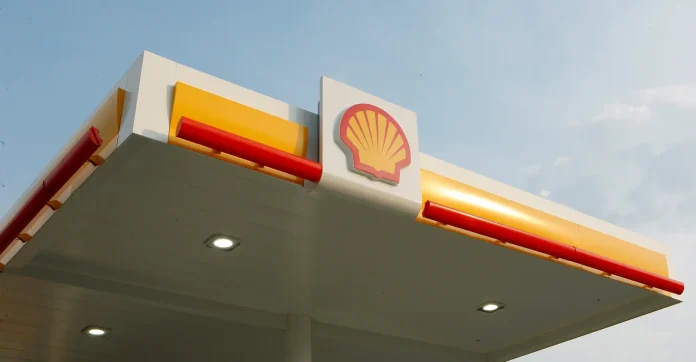 Shell pecten logo on refueling station - source: Shell