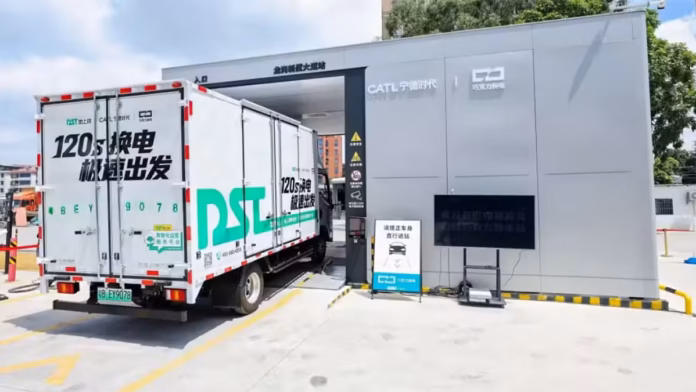 CATL light truck battery swap ecosystem