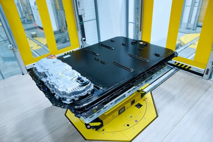 Production of Gen6 High-Voltage Batteries at BMW Group battery pack